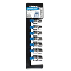 Silverline Socket Set 1/2" Drive 6pt Metric 7pce 598447