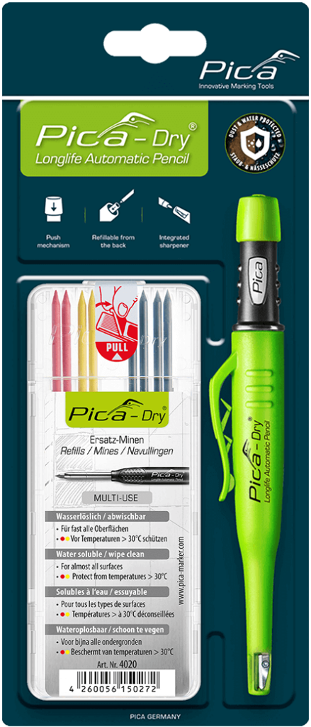 Pica Dry Bundle  Pica Dry Pen with Water-Soluble Multi Use Mixed Refills - 342