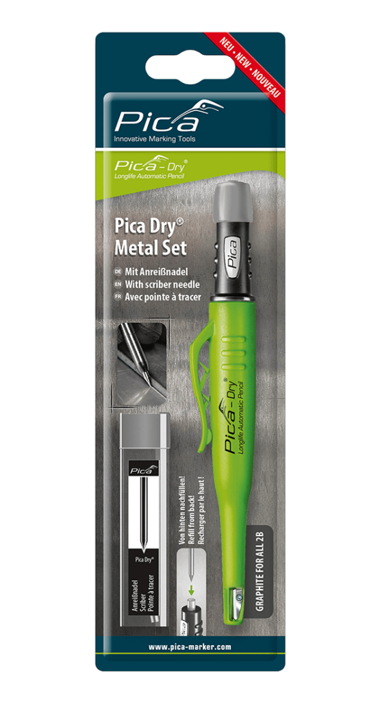Pica Dry Metal Set with Scriber Needle - 38