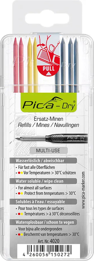 Pica Dry Refill Pack Water-Soluble Multi Use Blister Pack - Mixed Colour - 42-SB