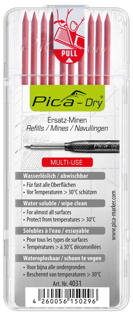 Pica Dry Refill Pack Water-Soluble Multi Use Red - 431