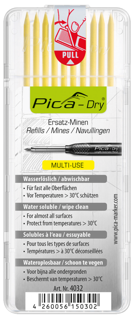 Pica Dry Refill Pack Water-Soluble Multi Use Yellow - 432