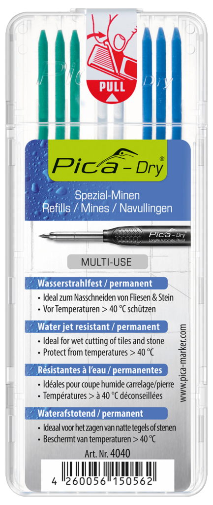 Pica Dry Refill Pack Water Jet Resistant - Mixed Colour - 44