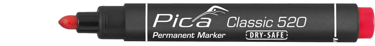 Pica Classic Permanent Marker with Round Tip - Red - 52-4