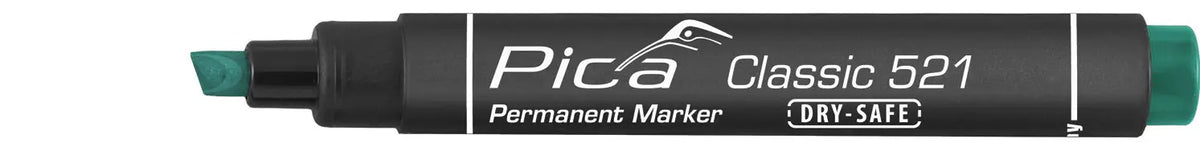 Pica Classic Permanent Marker with Chisel Tip - Green - 521-36