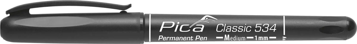 Pica Classic Permanent Pen with Medium Round Tip - Red - 534-4
