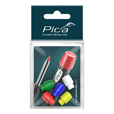 Pica Accessory Set Coloured Caps for Pica Dry - 5581