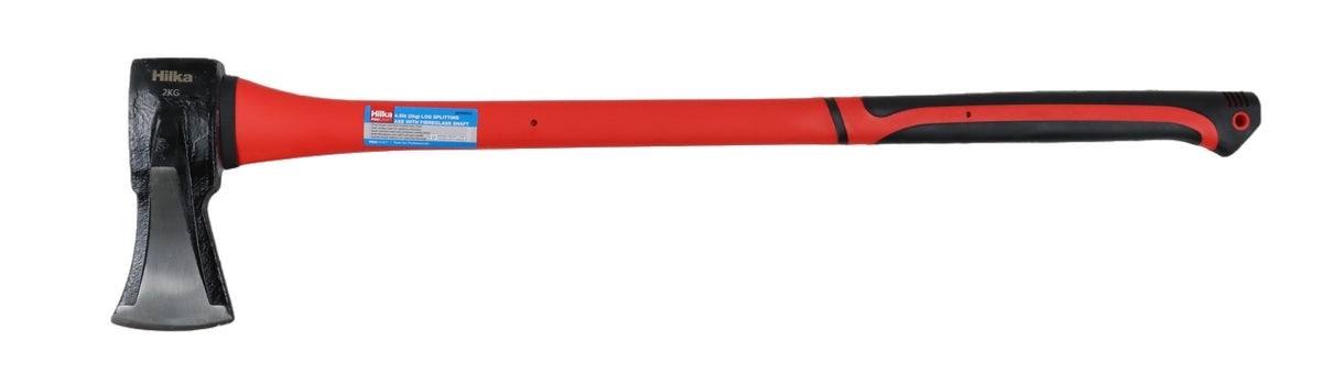 Hilka 4.5lb (2kg) Log Splitting Axe with Fibre Glass Shaft 60200952