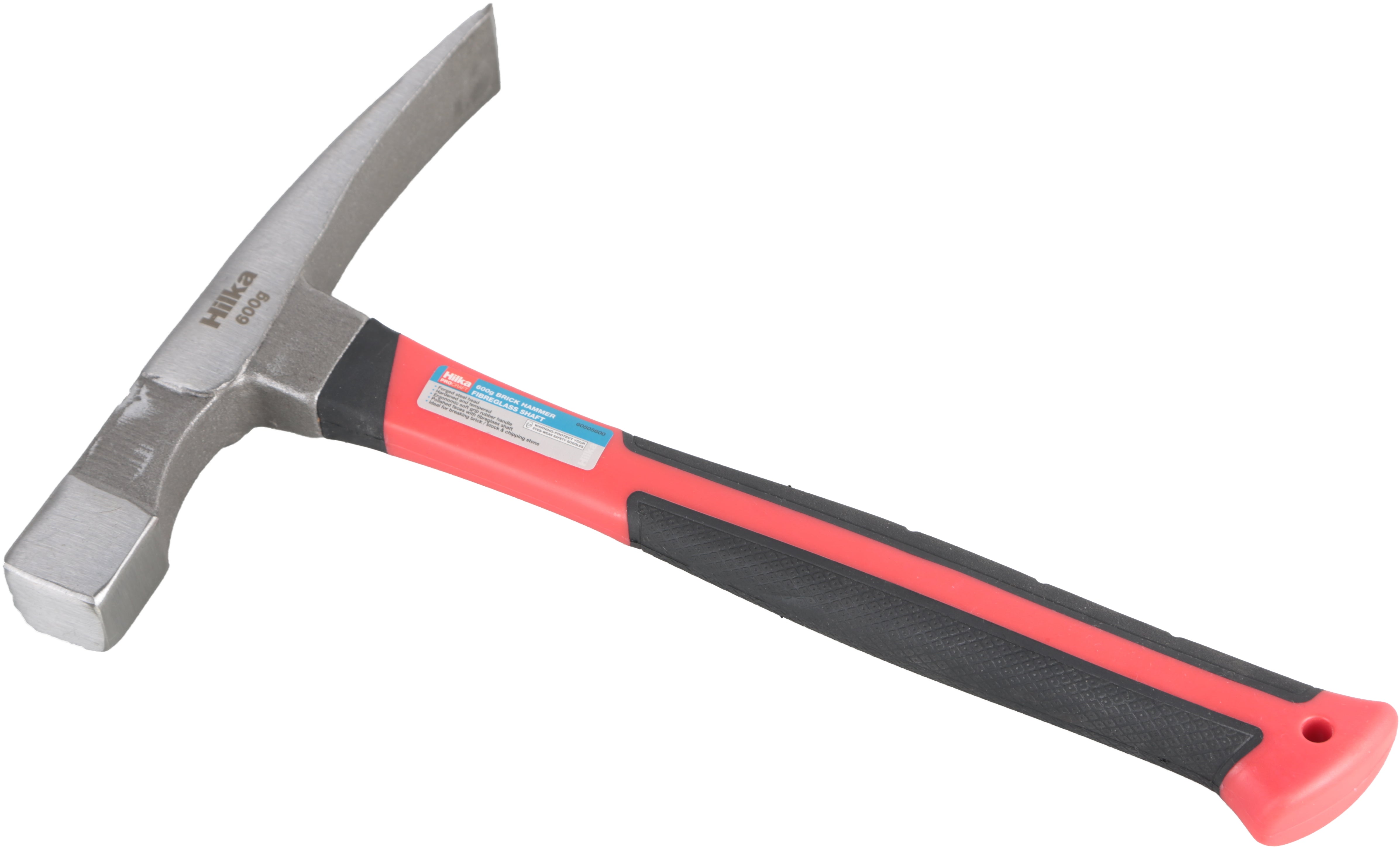 Hilka 600g Brick Hammer Fibreglass Shaft 60505600
