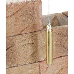 Draper Solid Brass Plumb Bob with Nylon Line, 100g, 5m  60698
