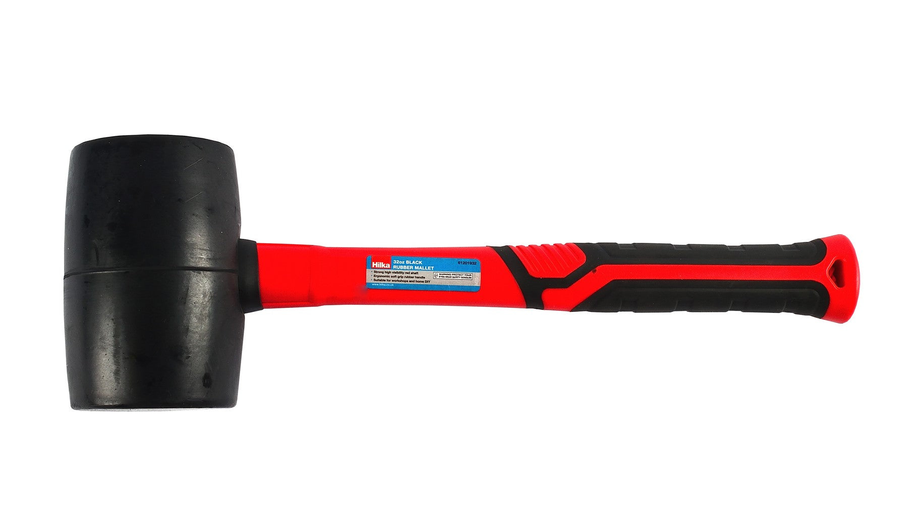 Hilka 32oz Black Rubber Mallet 61201932