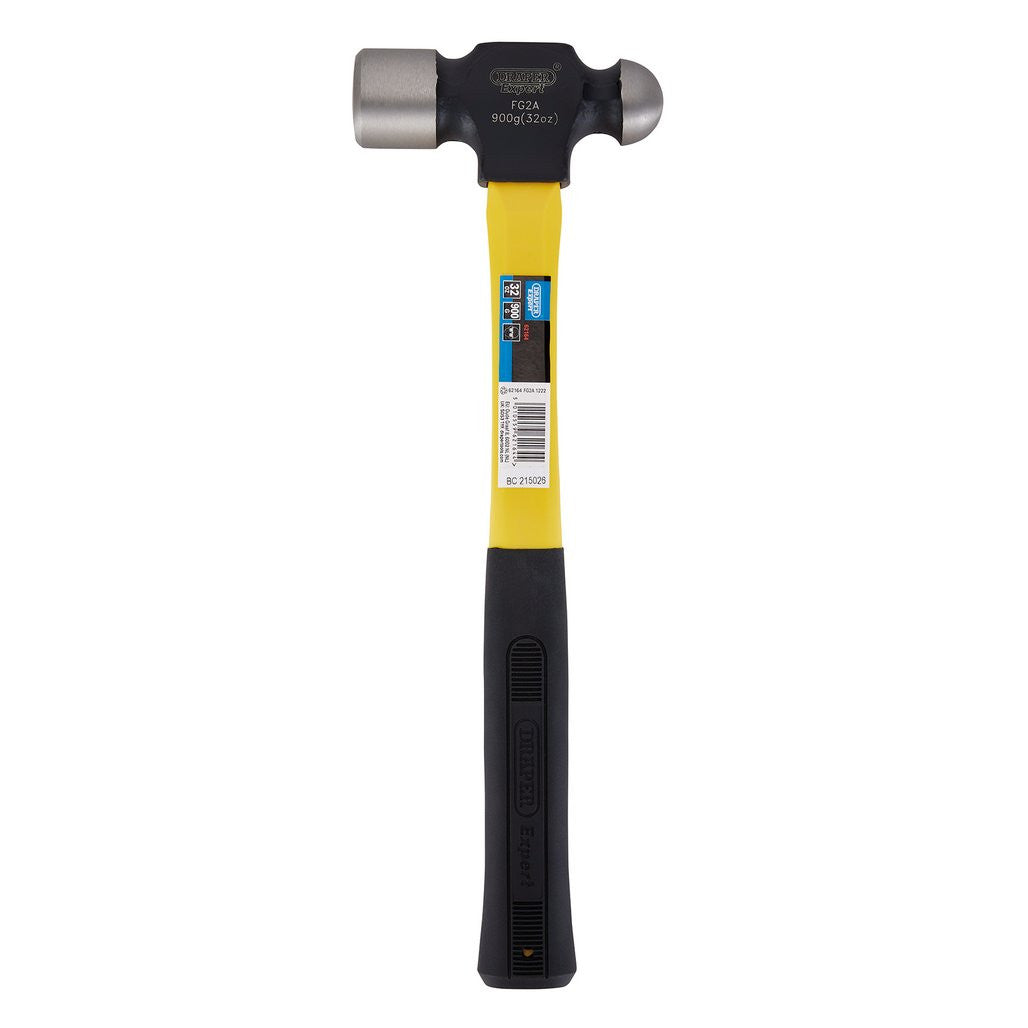 Draper Expert Ball Pein Hammer with Fibreglass Shaft, 900g/32oz  62164