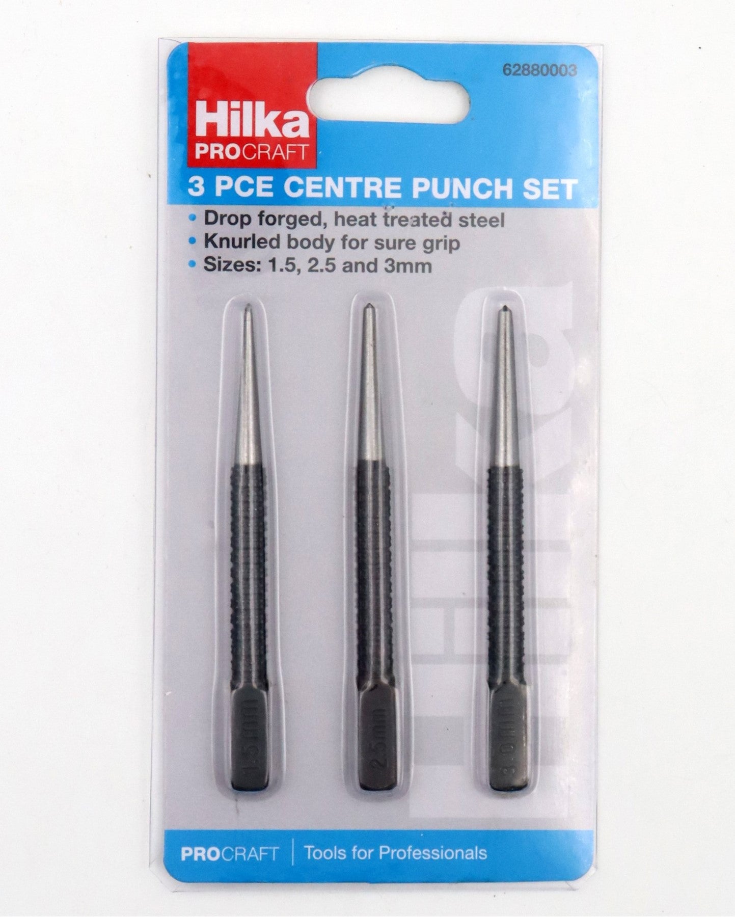 Hilka 3 pce Centre Punch Set 62880003