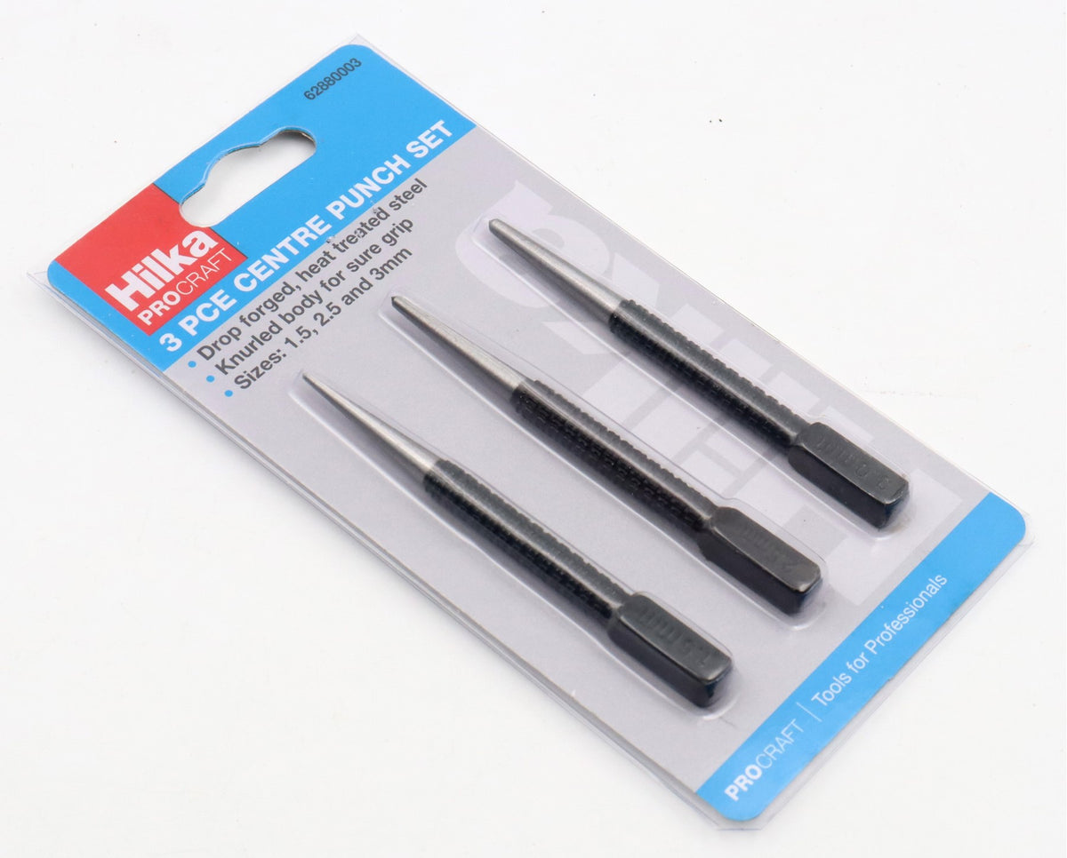 Hilka 3 pce Centre Punch Set 62880003