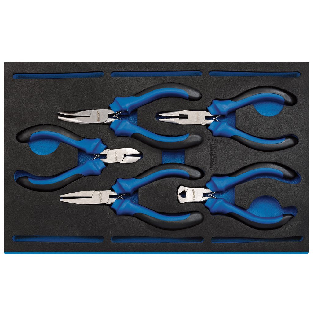 Draper Precision Plier Set in 1/4 Drawer EVA Insert Tray