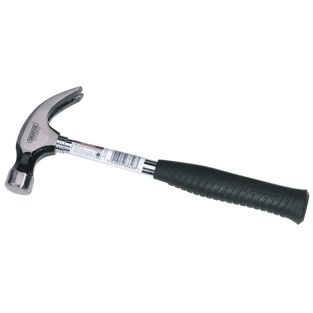 Draper Claw Hammer with Tubular Steel Shaft, 560g/20oz  63346