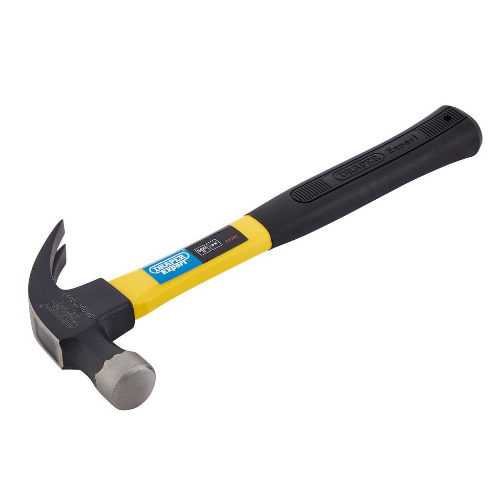 Draper Expert Fibreglass Shafted Claw Hammer, 560g/20oz  63347