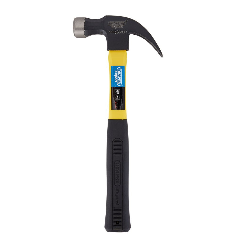 Draper Expert Fibreglass Shafted Claw Hammer, 560g/20oz  63347