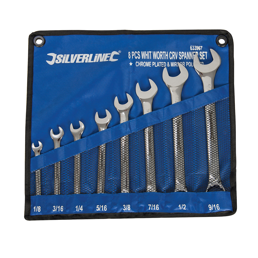 Silverline Whitworth Spanner Set 8pce 633967