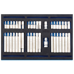 Draper Screwdriver Insert Bit Set in 1/4 Drawer EVA Insert Tray (40 Piece)