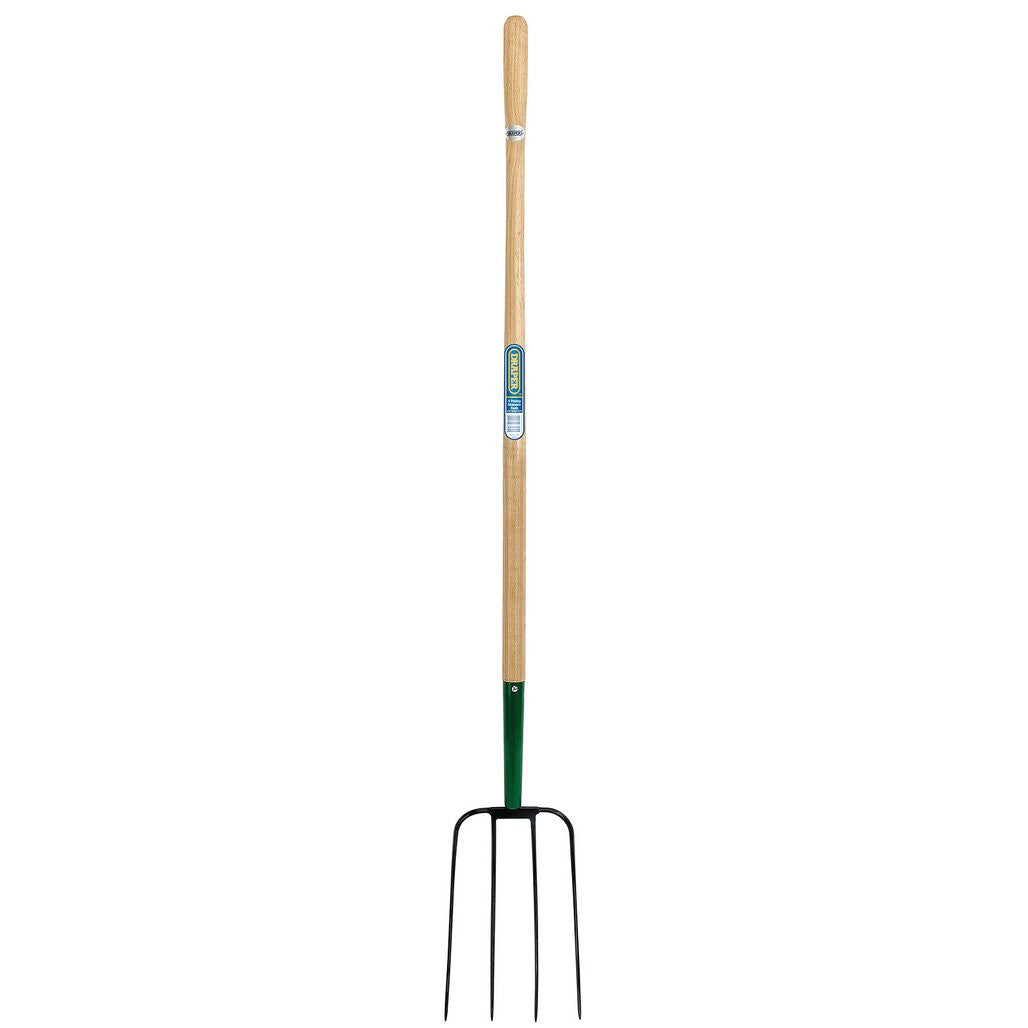 Draper 4 Prong Manure Fork with Wood Shaft  63579