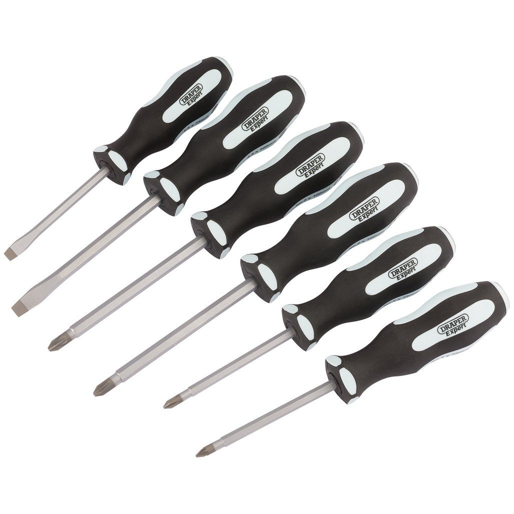 Draper Expert 'Pound Thru' Soft Grip Screwdriver Set (6 Piece)  63590