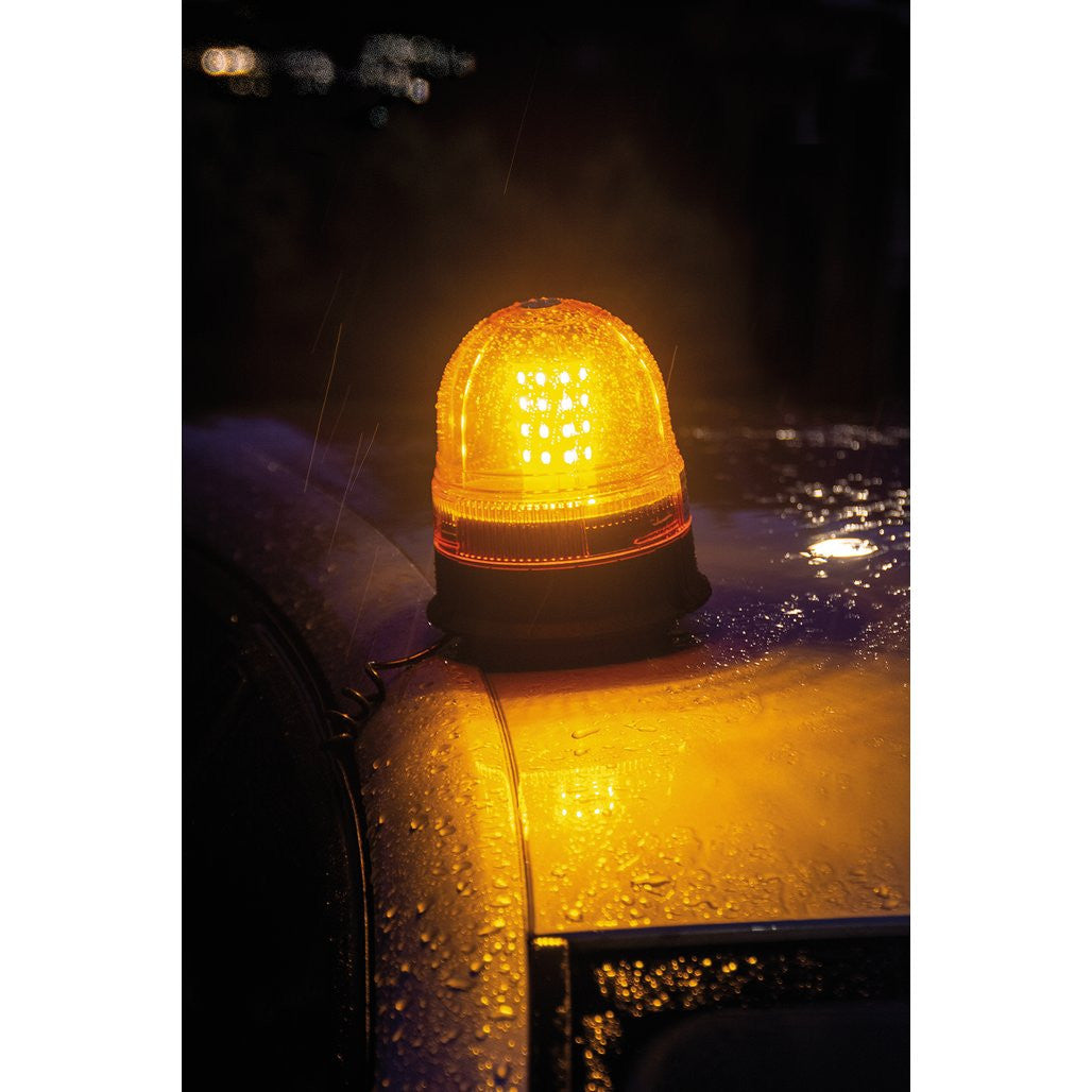 Draper 12/24V LED Magnetic Base Rotating Beacon, 400 Lumens