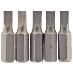 Draper Plain Slot Insert Bit, 4.5 mm, 1/4" Hex, 25mm Long (Pack of 5)  64008