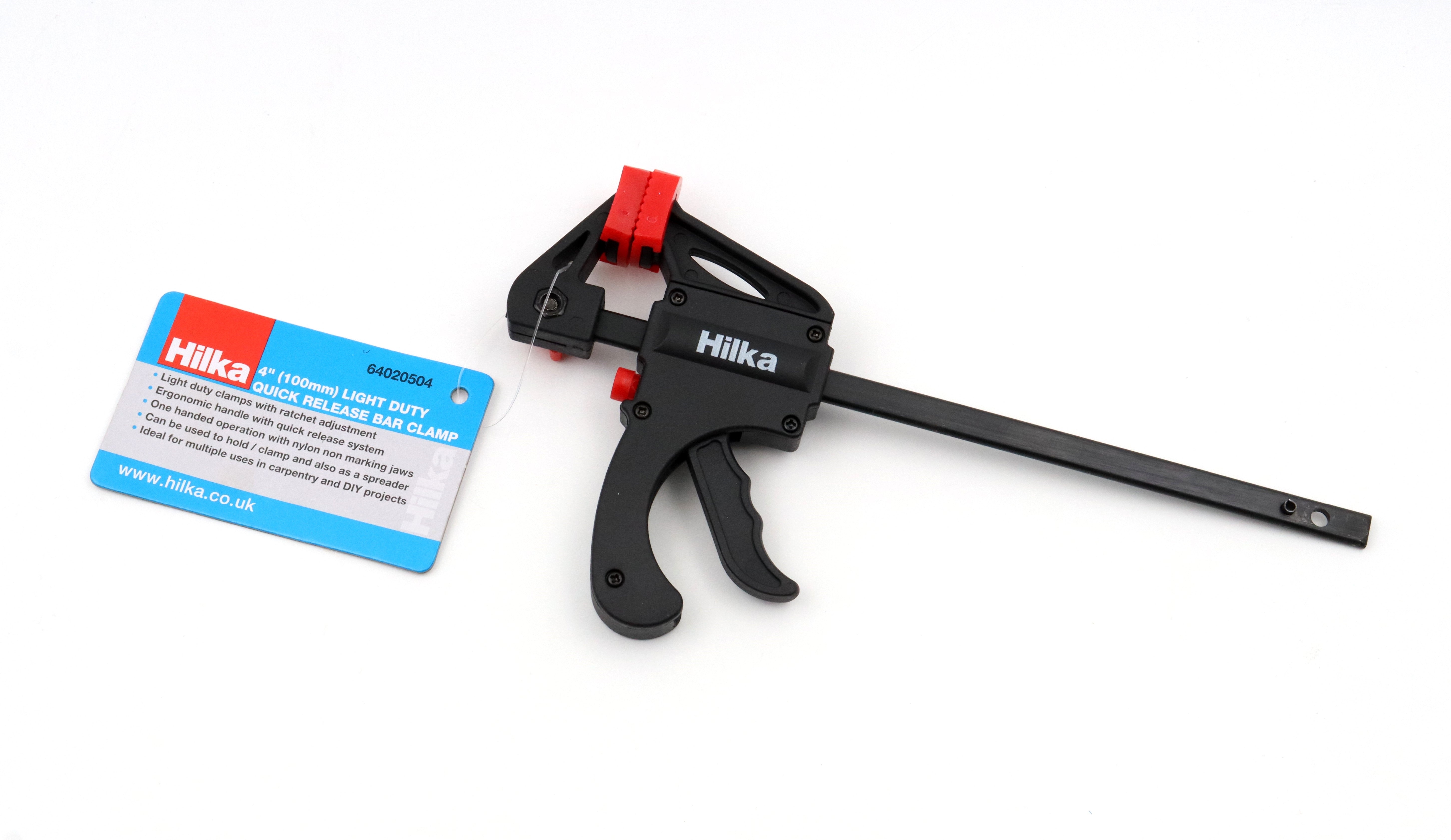 Hilka 4" (100mm) Light Duty Quick Release Bar Clamp 64020504