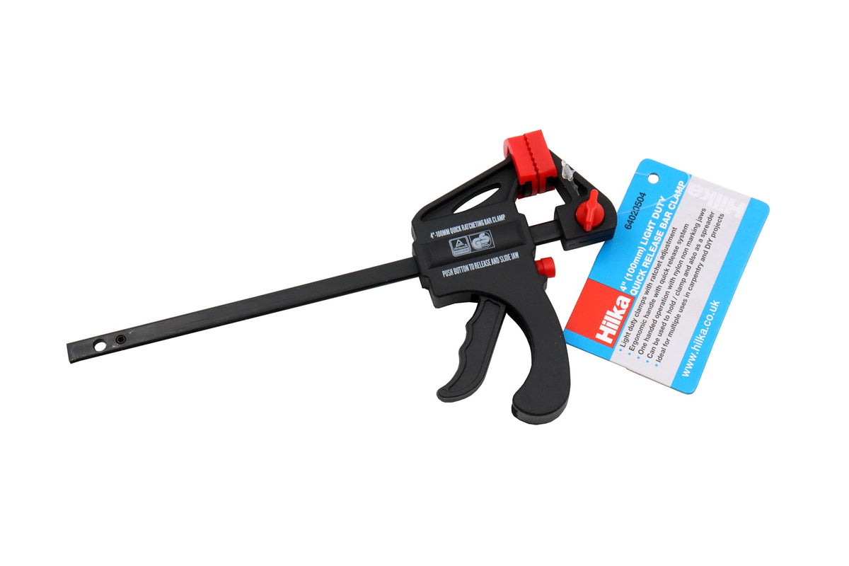 Hilka 4" (100mm) Light Duty Quick Release Bar Clamp 64020504