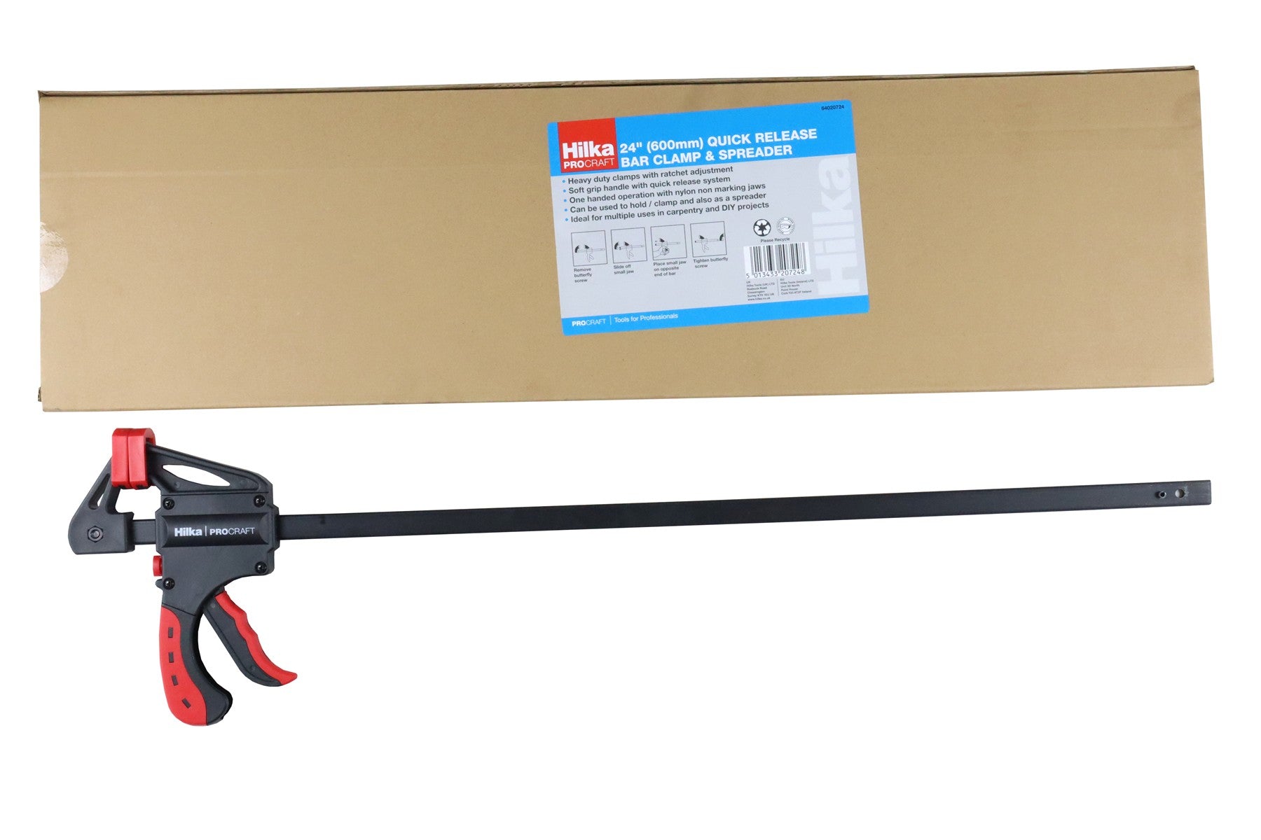Hilka 24" (600mm) Quick Release Bar Clamp 64020724