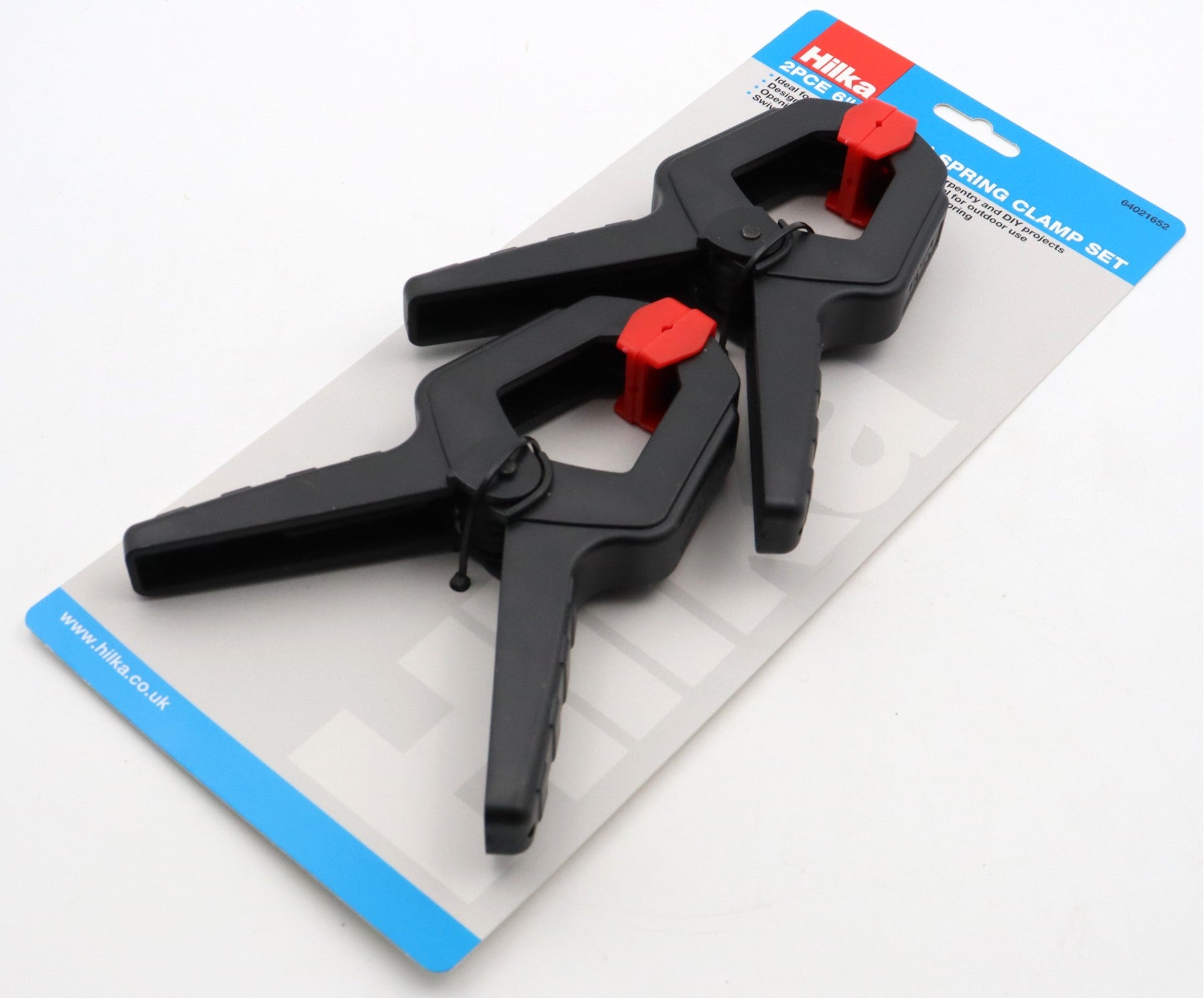 Hilka 2 pce 6" 150mm Spring Clamp Set 64021652