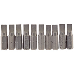 Draper Plain Slot Insert Bit, 5.5mm, 1/4" Hex, 25mm Long (Pack of 10)  64028