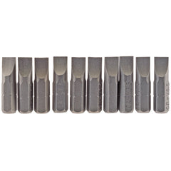 Draper Plain Slot Insert Bit, 6.5mm, 1/4" Hex, 25mm Long (Pack of 10)  64034