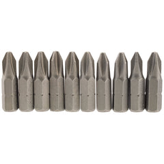 Draper Cross Slot Insert Bit, 1/4" Hex, 25mm Long, No.2 (Pack of 10)  64072