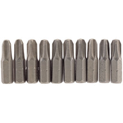 Draper Cross Slot Insert Bit, 1/4" Hex, 25mm Long, No.3 (Pack of 10)  64087