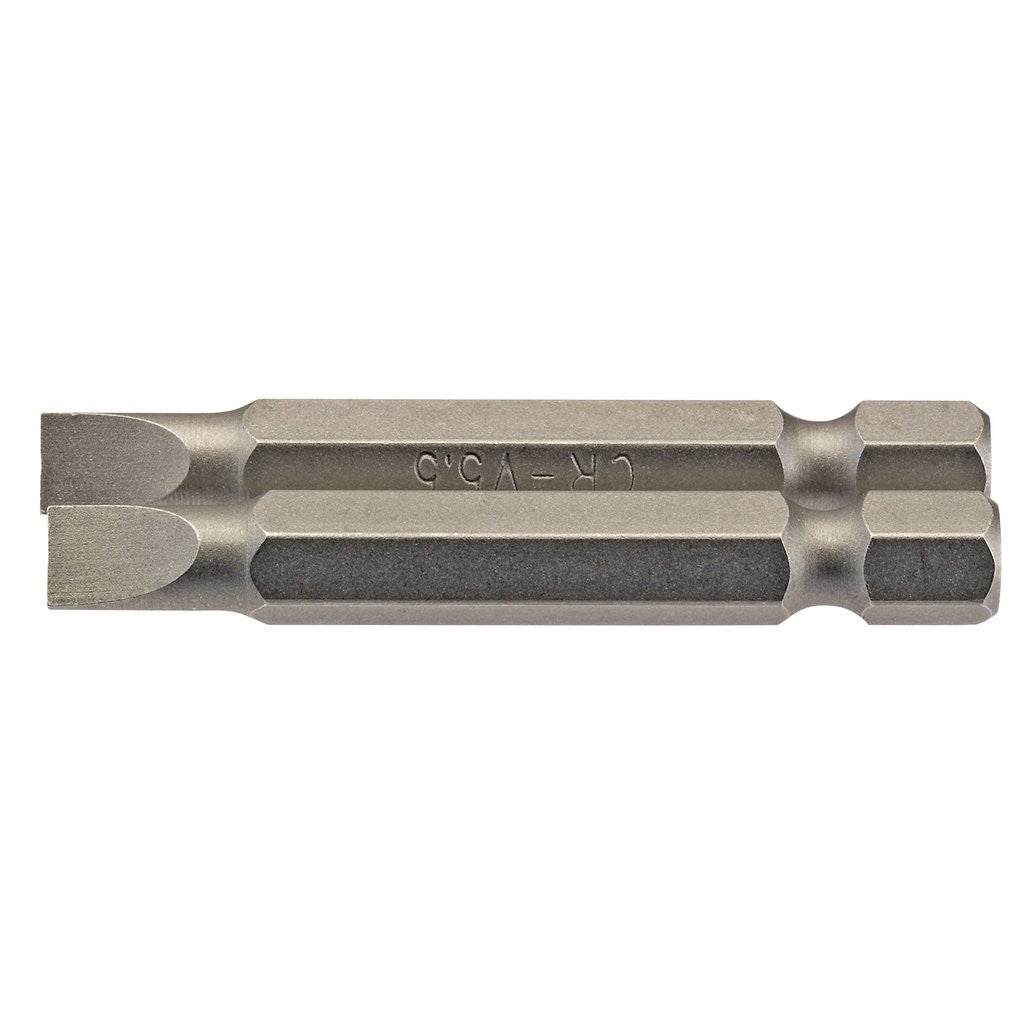 Draper Plain Slot Insert Bit, 5.5mm, 1/4" Hex, 50mm Long (Pack of 2)  64094