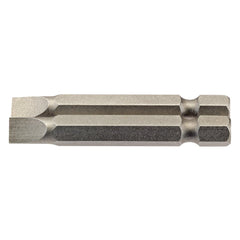 Draper Plain Slot Insert Bit, 6mm, 1/4" Hex, 50mm Long (Pack of 2)  64096
