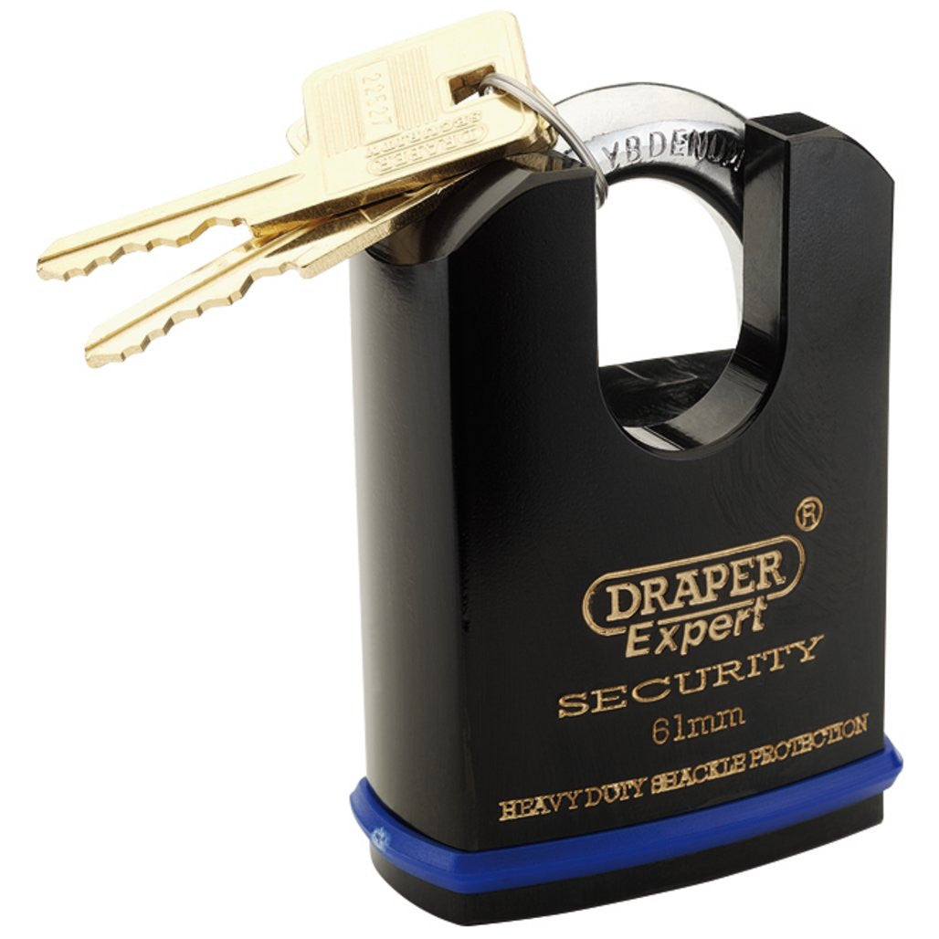 Draper Draper Expert Heavy Duty Padlock and 2 Keys with Shrouded Shackle, 61mm
