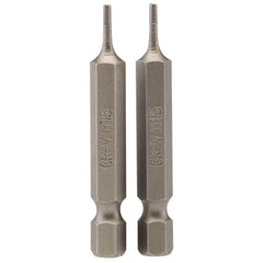 Draper Hexagonal Insert Bit, 1.5mm, 1/4" Hex, 50mm Long (Pack of 2)  64243
