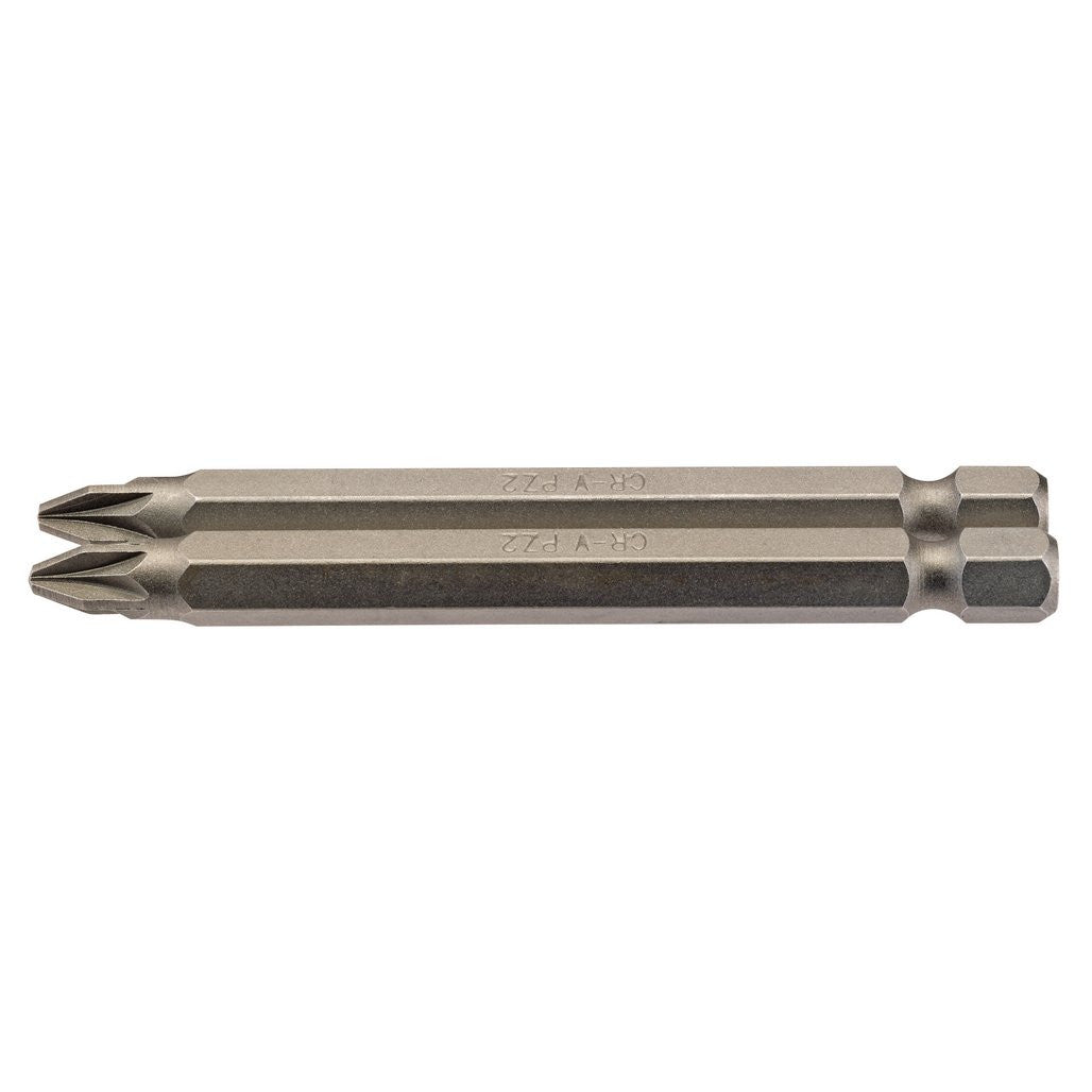 Draper PZ Type Insert Bit, 1/4" Hex, 75mm Long, No.2 (Pack of 2)  64312