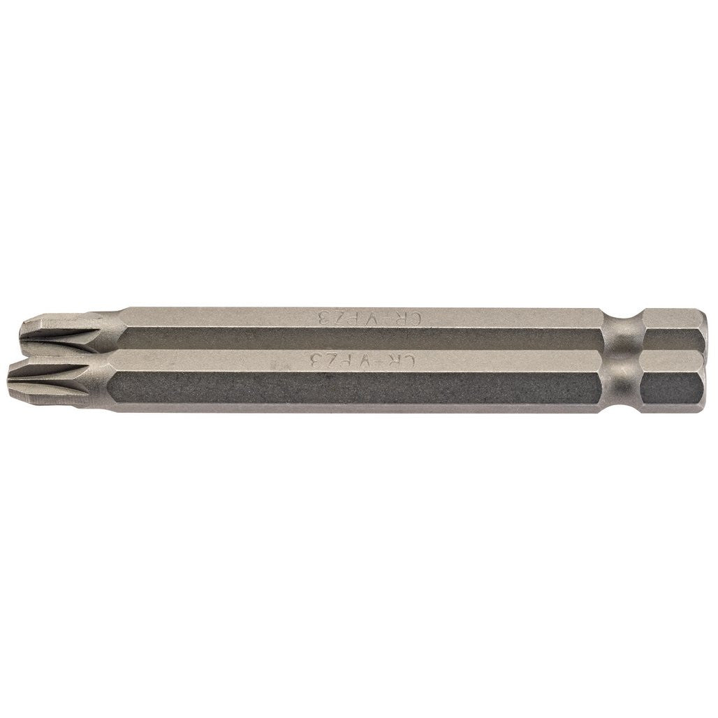 Draper PZ Type Insert Bit, 1/4" Hex, 75mm Long, No.3 (Pack of 2)  64313
