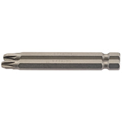 Draper PZ Type Insert Bit, 1/4" Hex, 75mm Long, No.3 (Pack of 2)  64313