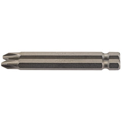 Draper Cross Slot Insert Bit, 1/4" Hex, 75mm Long, No.2 (Pack of 2)  64315