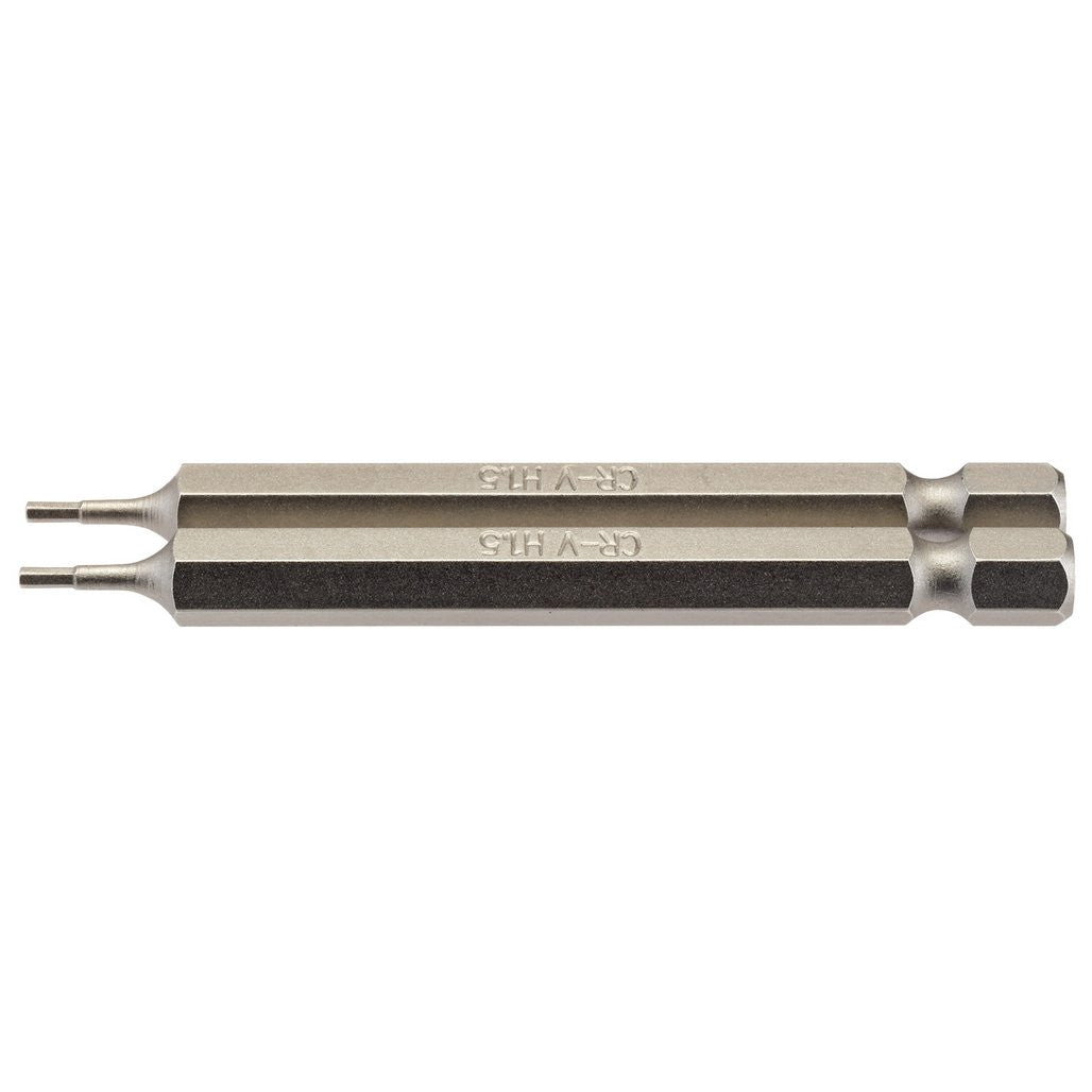 Draper Hexagonal Insert Bit, 1.5mm, 1/4" Hex, 75mm Long (Pack of 2)  64317