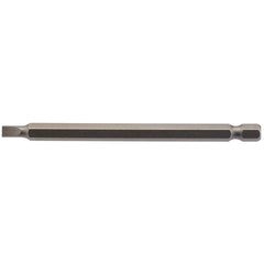 Draper Plain Slot Insert Bit, 4.5mm, 1/4" Hex, 100mm Long (Pack of 1)  64344