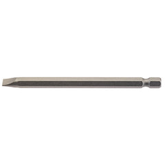 Draper Plain Slot Insert Bit, 6.5mm, 1/4" Hex, 100mm Long (Pack of 1)  64351