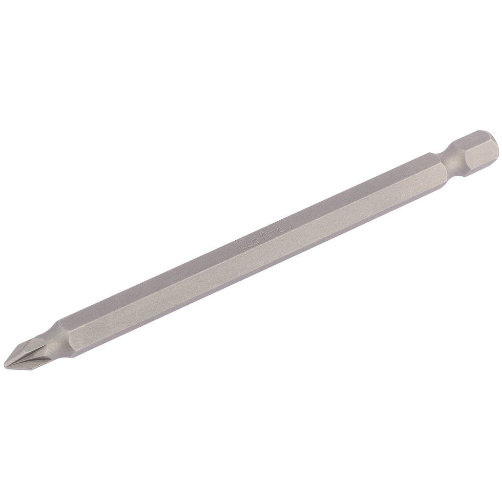 Draper PZ Type Insert Bit, 1/4" Hex, 100mm Long, No.1 (Pack of 1)  64361
