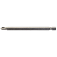 Draper Cross Slot Insert Bit, 1/4" Hex, 100mm Long, No.2 (Pack of 1)  64365