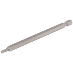 Draper Hexagonal Insert Bit, 3mm, 1/4" Hex, 100mm Long (Pack of 1)  64372